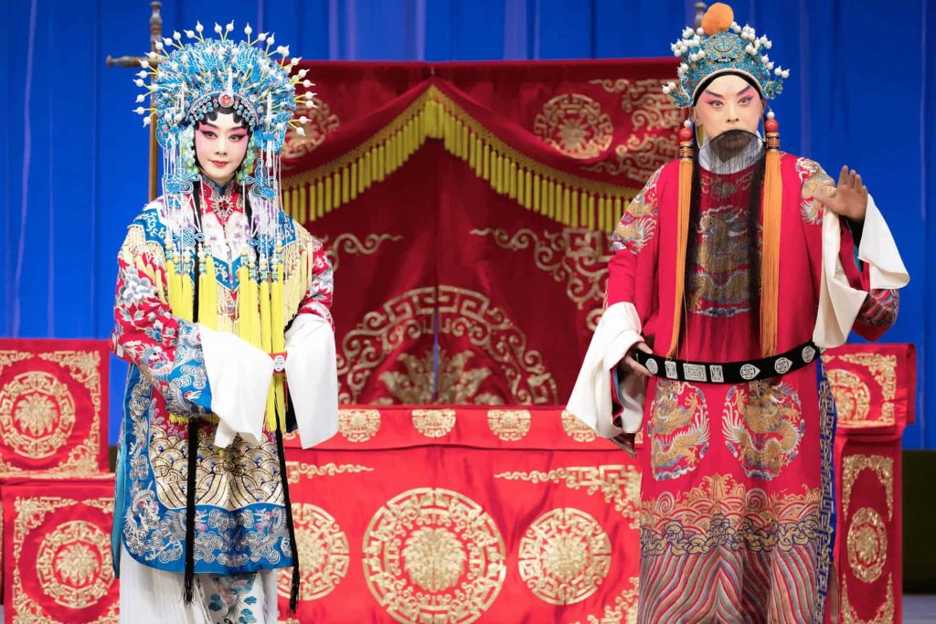 Peking Opera show with traditional face painting at Liyuan Theater Beijing