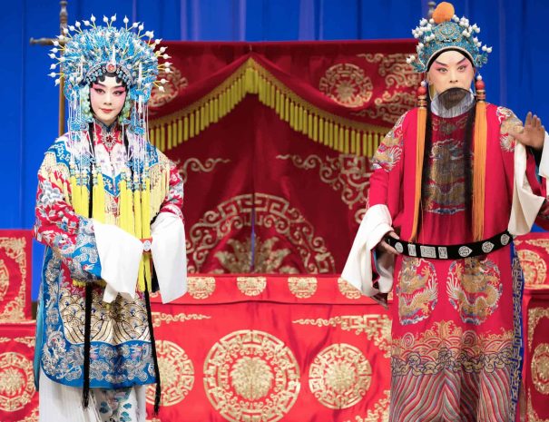 Peking Opera show with traditional face painting at Liyuan Theater Beijing