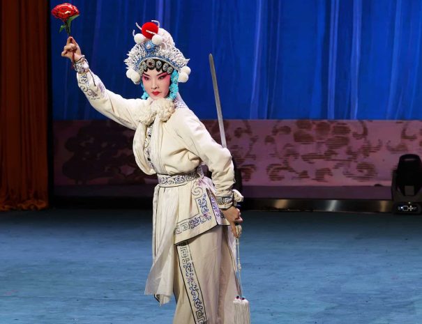 Peking Opera show with traditional face painting at Liyuan Theater Beijing