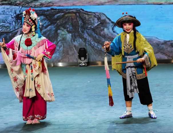 Peking Opera show with traditional face painting at Liyuan Theater Beijing