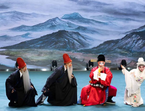 Peking Opera show with traditional face painting at Liyuan Theater Beijing