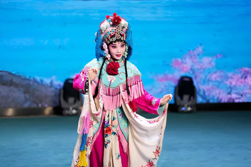 Peking Opera show with traditional face painting at Liyuan Theater Beijing
